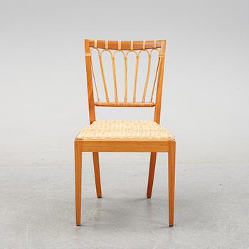 A mahogany chair, model 1165, designed by Josef Frank in 1947, Firma Svenskt Tenn.