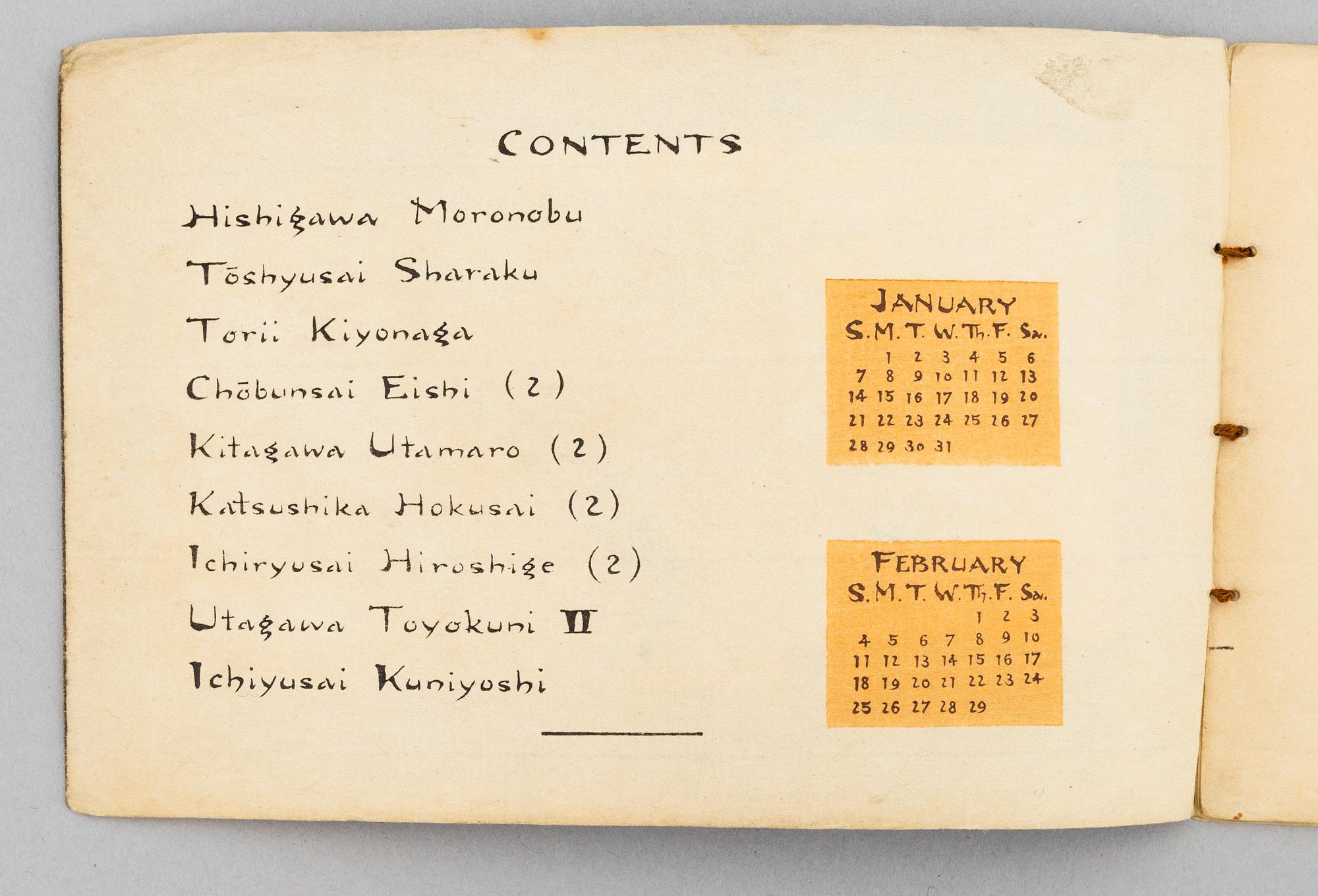 Album, två stycken, Japan, 1912, samt 1900-talets första hälft.