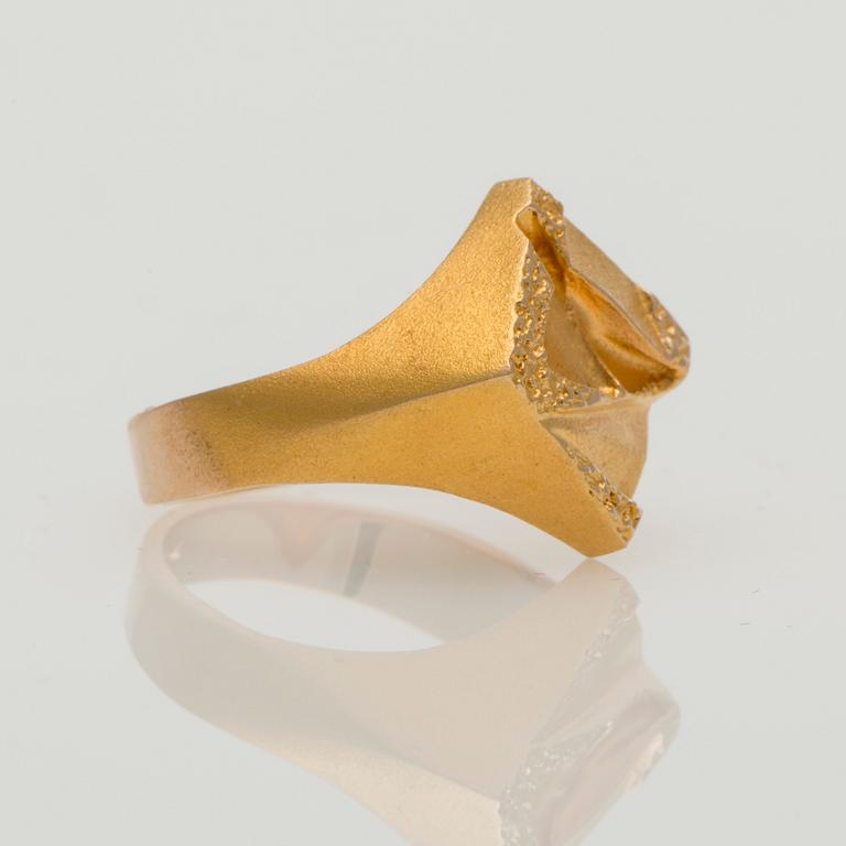 RING, Björn Weckström, Lapponia 2001. 14K guld.