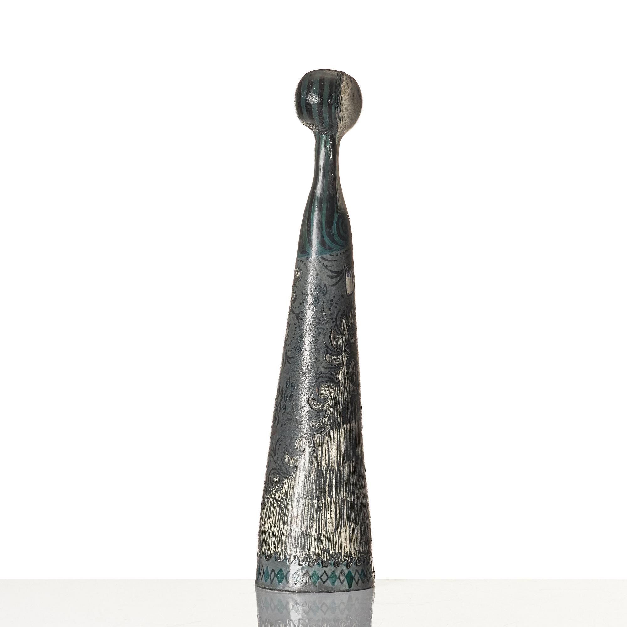 Birger Kaipiainen, a glazed ceramic sculpture, Arabia, Finland 1950s.