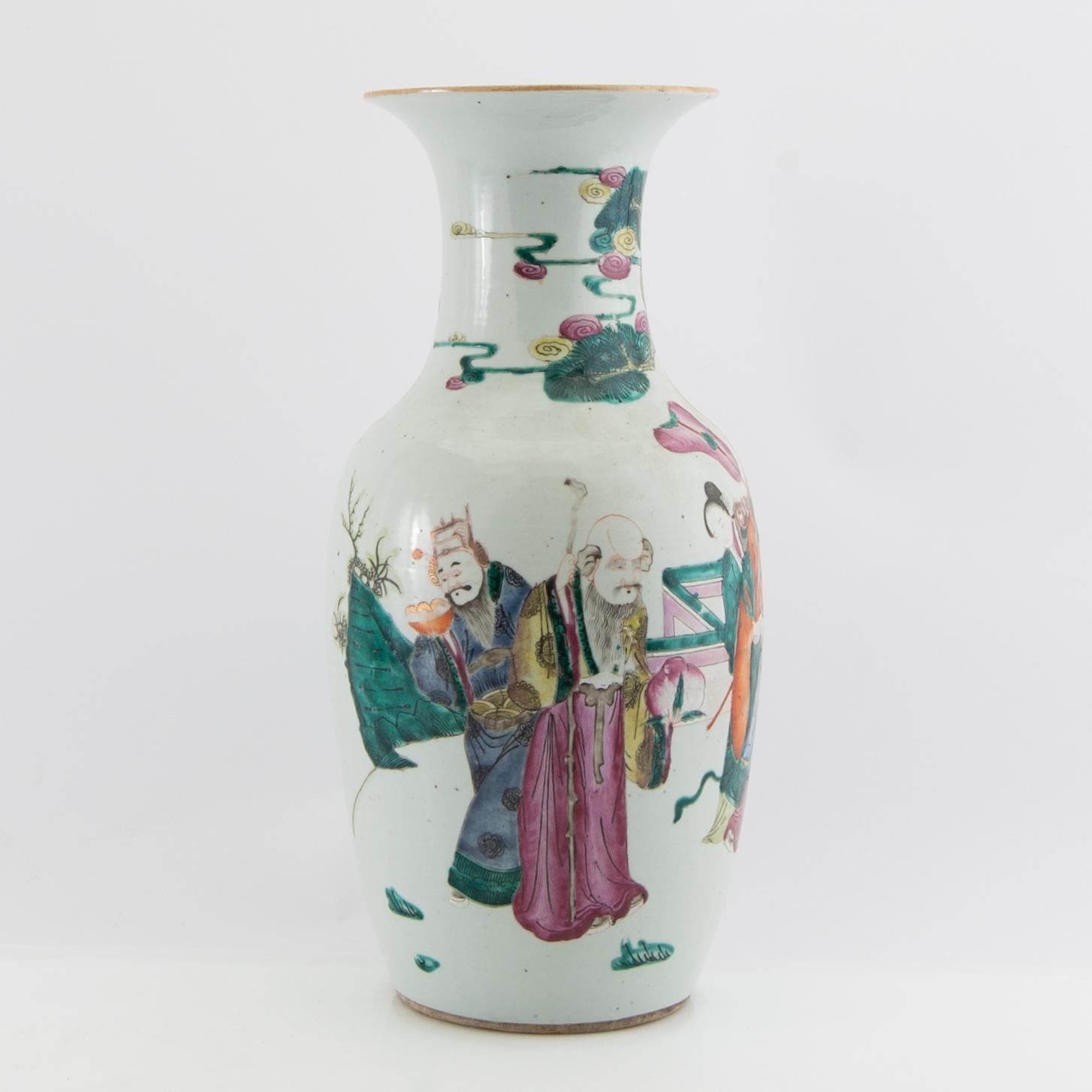 Floor vase China around 1900 porcelain.