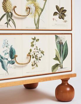 Josef Frank, a mahogany chest of drawers 'Florabyrå Linné', Svenskt Tenn, Sweden 2007, model 1050, jubilee ed. 43/50.