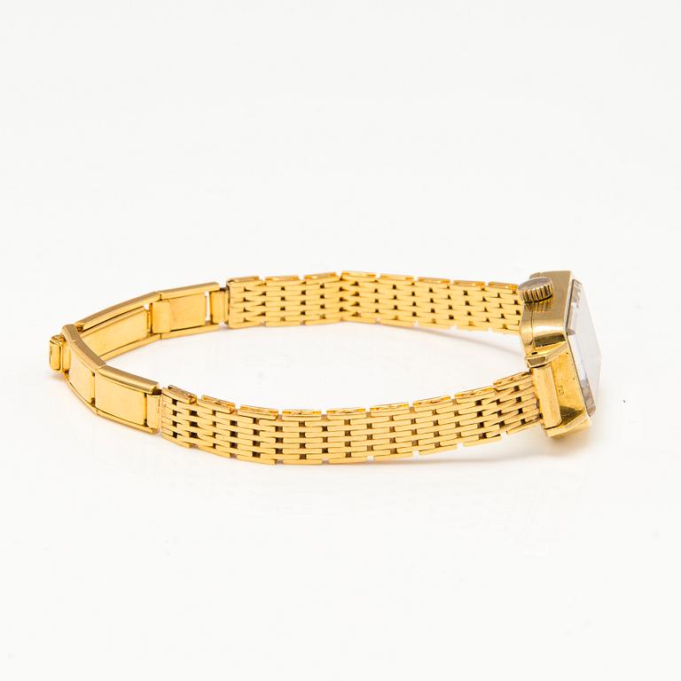 OMEGA de Ville, armbandsur, manual winding, 18K guld, 16 x 23 mm.