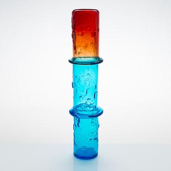 Oiva Toikka, vas, glas "Bambu", signerad Oiva Toikka, Nuutajärvi Notsjö.