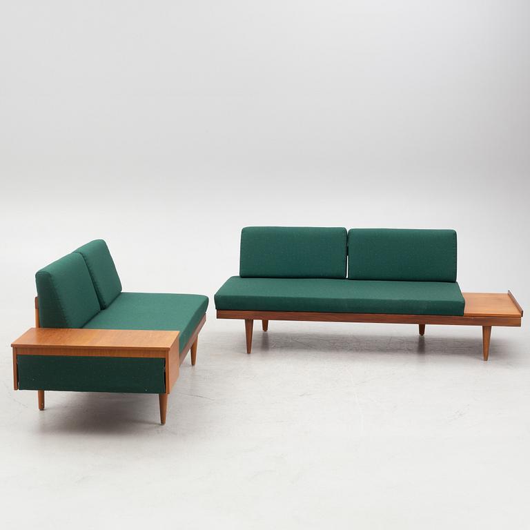 Haldor Vik & Ingmar Relling, daybed/module sofa, 2 pcs, "Svane", from the Svane series, Ekornes Fabrikker A/S, Norway.