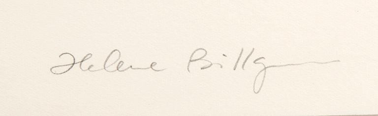 Helene Billgren, färglitografi signerad och numrerad 99/360.