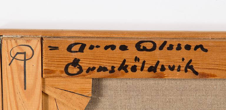 ARNE OLSSON, olja på duk, monogramsignerad.