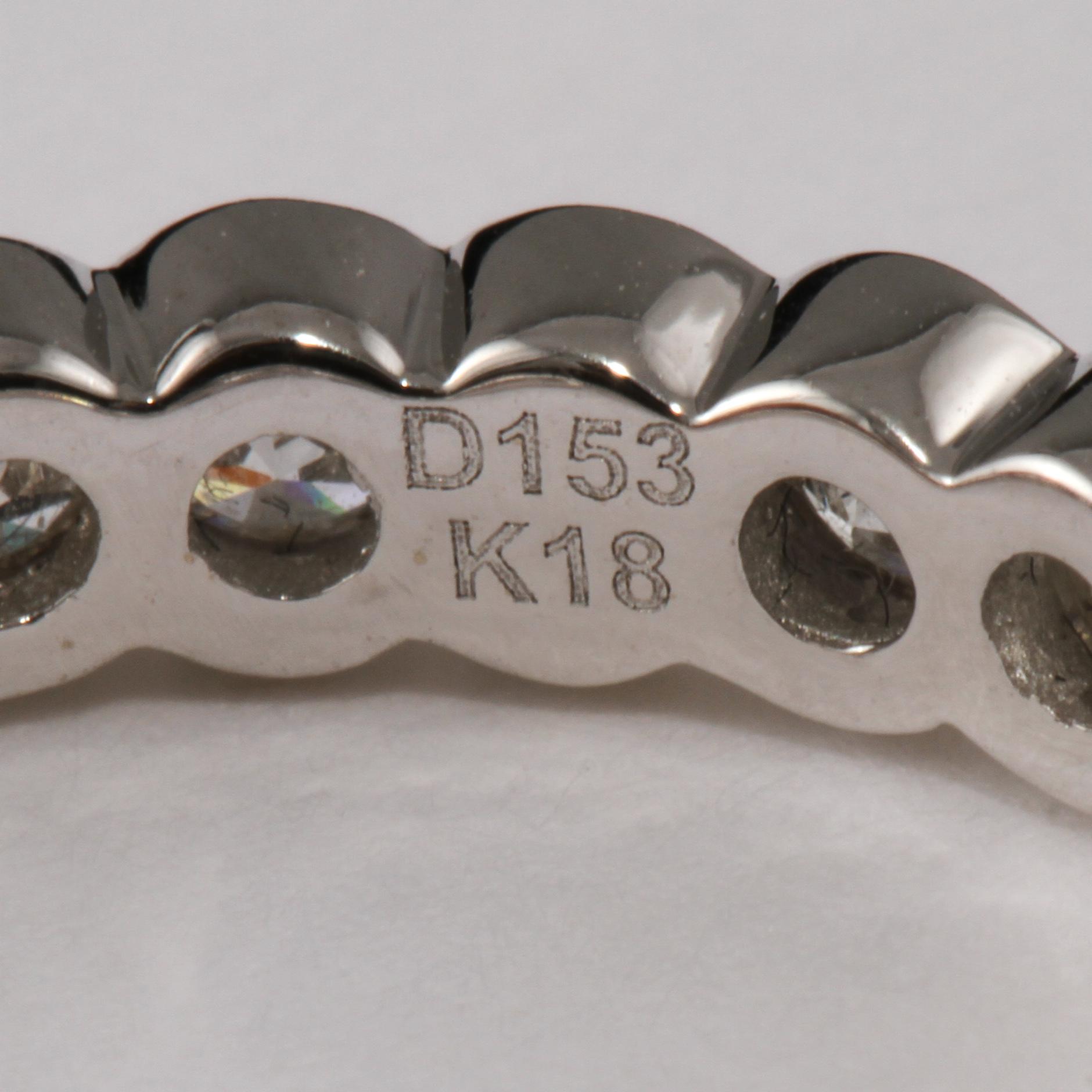 RING, 18k vitguld med briljantslipade diamanter, totalt 1.53 ct. Vikt 3 g.
