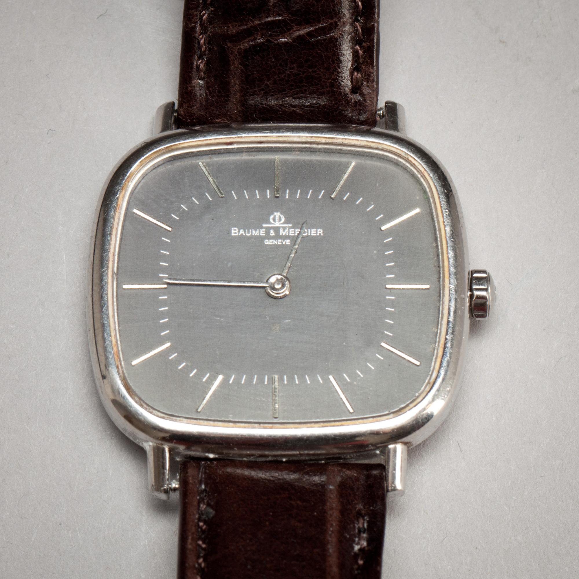 ARMBANDSUR, herr. Vintage. Baume & Mercier, Geneve.