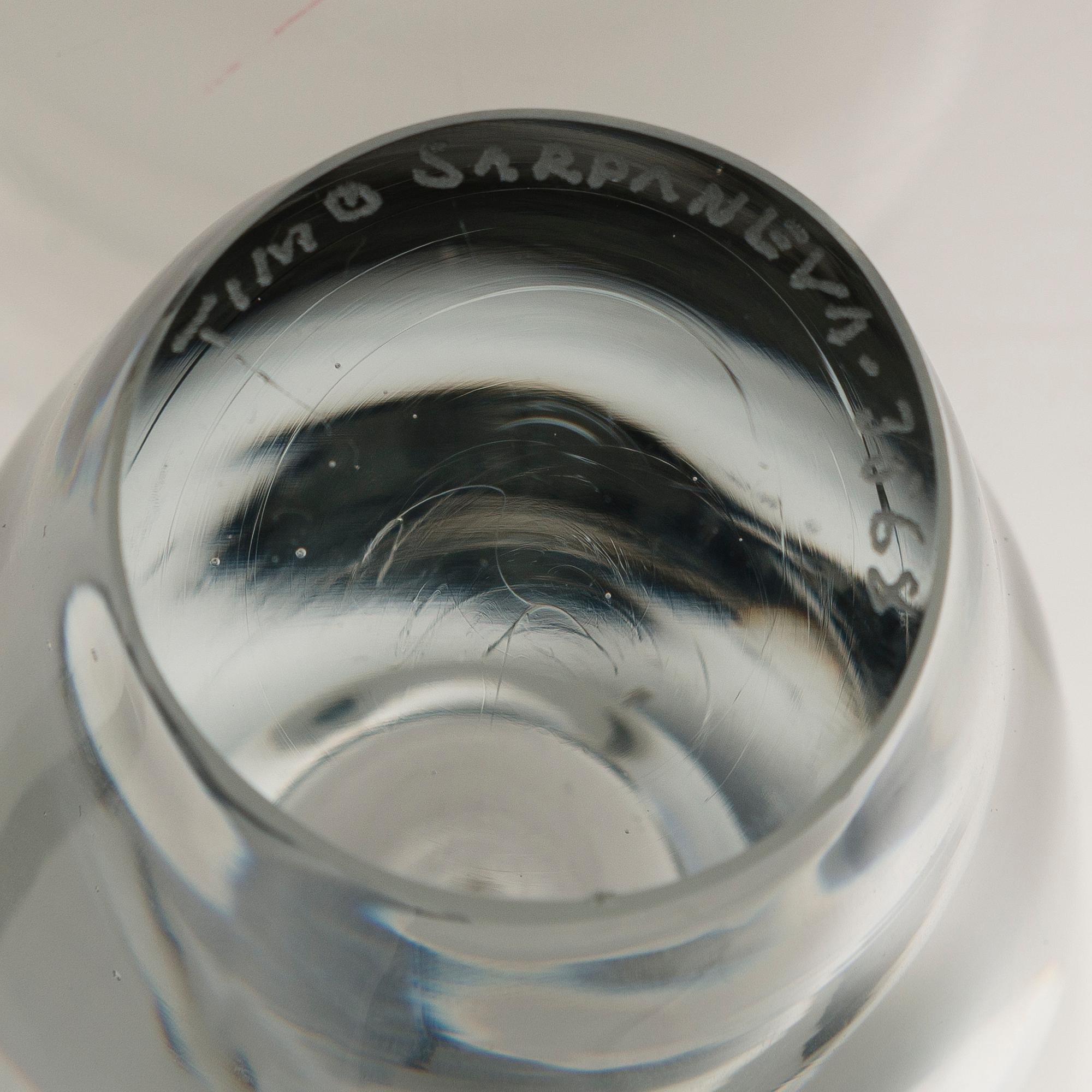 TIMO SARPANEVA, LASIVEISTOS, "Orkidea", signeerattu Timo Sarpaneva 3568.