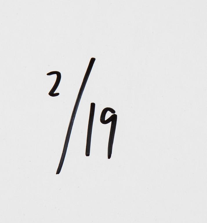 Johan Bergmark, c-print, signed and numbered 2/19 verso.