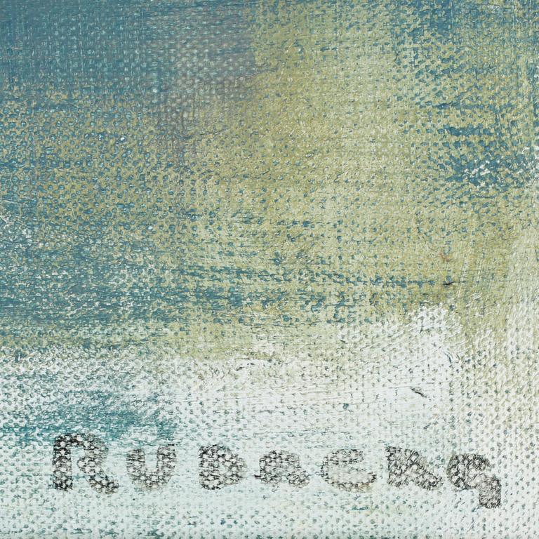 GUSTAV RUDBERG, olja på duk sign.