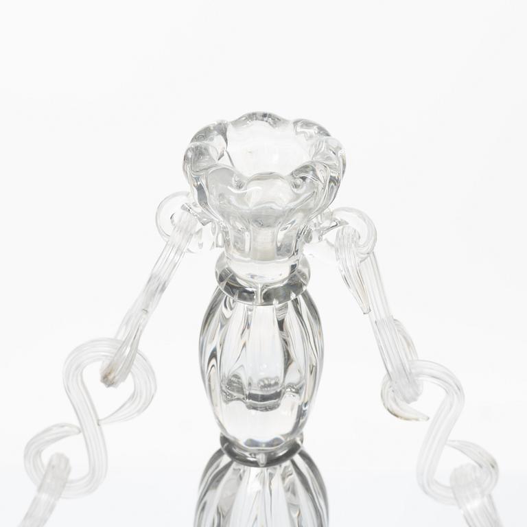 Elis Bergh, a pair of candelabra, Strömbergshyttan, 1940s.