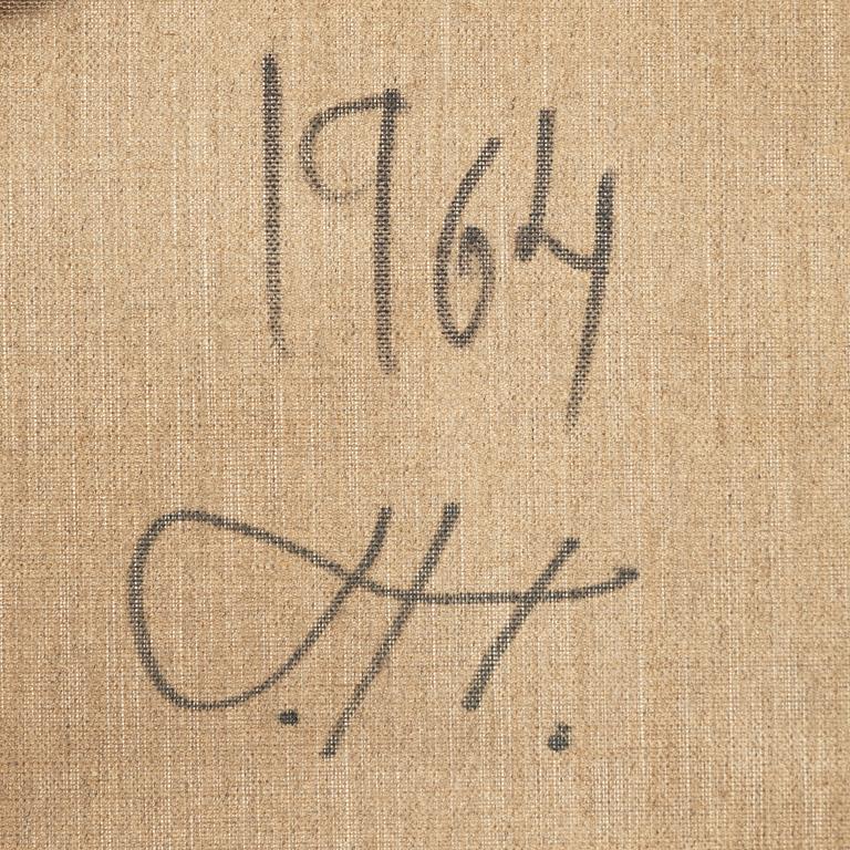 Tage Hedqvist, olja på duk, signerad och daterad -64 a tergo.