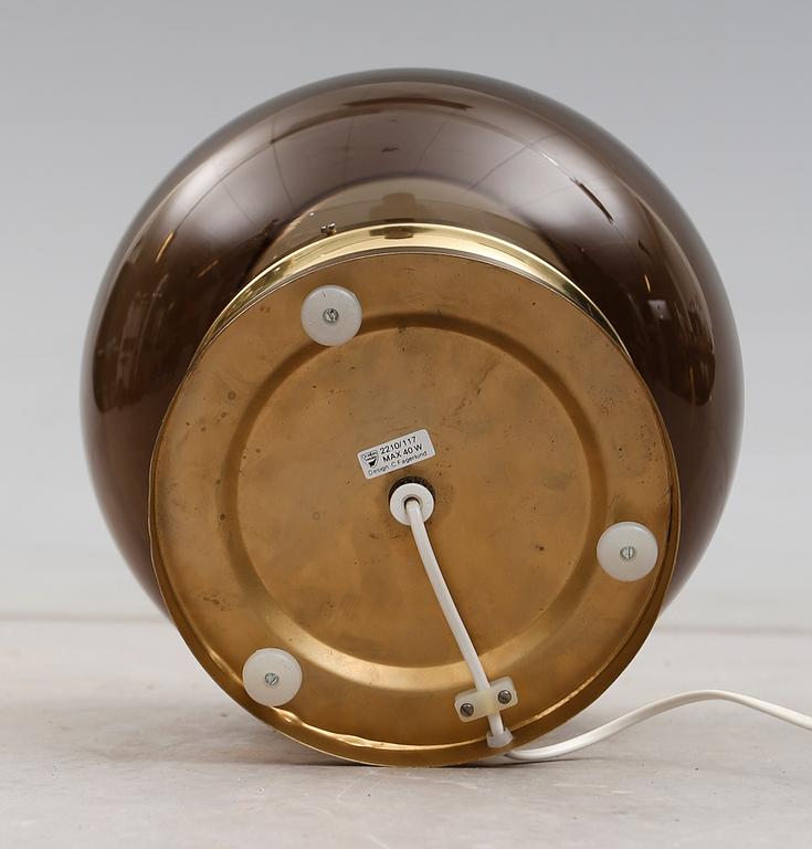 BORDSLAMPA, glas, Carl Fagerlund, Orrefors, 1900-talets andra hälft.