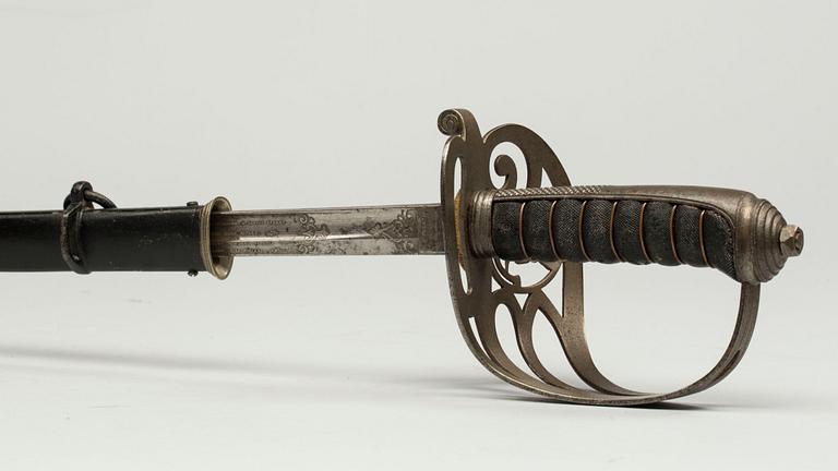 SABEL med balja, England, 1800-talets andra hälft.
