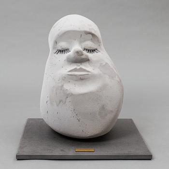 A stone head figure made by JoAnn Tan Studio for NK 2016.