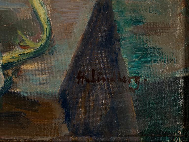 HARALD LINDBERG, Olja på duk, signerad.