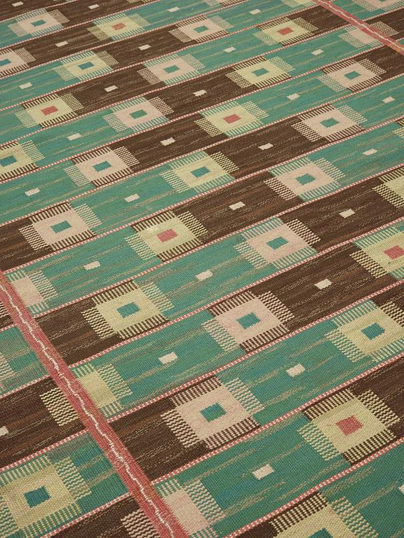MÄRTA MÅÅS-FJETTERSTRÖM, a carpet, flat weave, 351,5 x 235,5 cm, "Kardborren" (very rare), signed MMF.