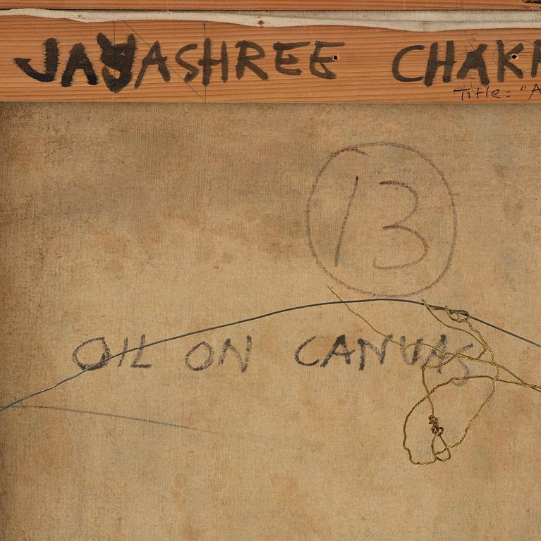 Jayashree Chakravarty, "Affection", signed and dated 1987 verso.