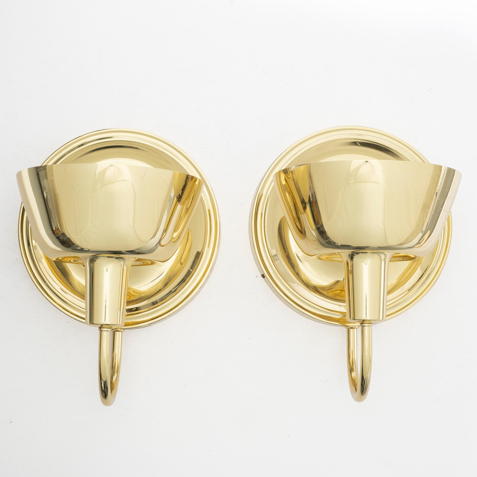 Josef Frank, wall lamps, a pair, model 2389, Svenskt Tenn.