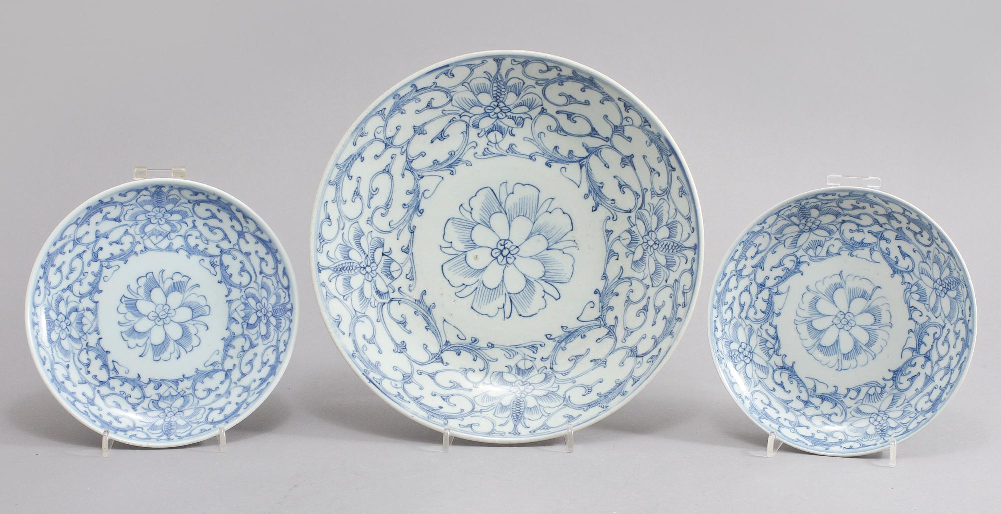 FAT, 6 st, porslin, Kina, 1800-tal.