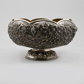 SKÅL, silver, 1900-talets början, vikt 1129 gram.