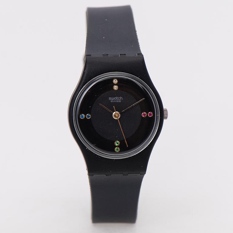 ARMBANDSUR 4 ST, SWATCH, två herr och två damur 1980-tal.