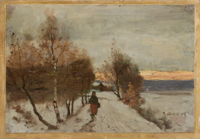 REINHOLD NORSTEDT, OLja på duk, signerad och daterad 1883.