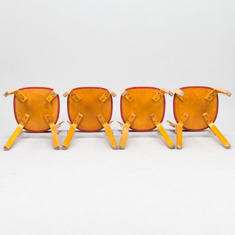 ALVAR AALTO, STOLAR, 4 st, modell 69, Artek 1960-tal.