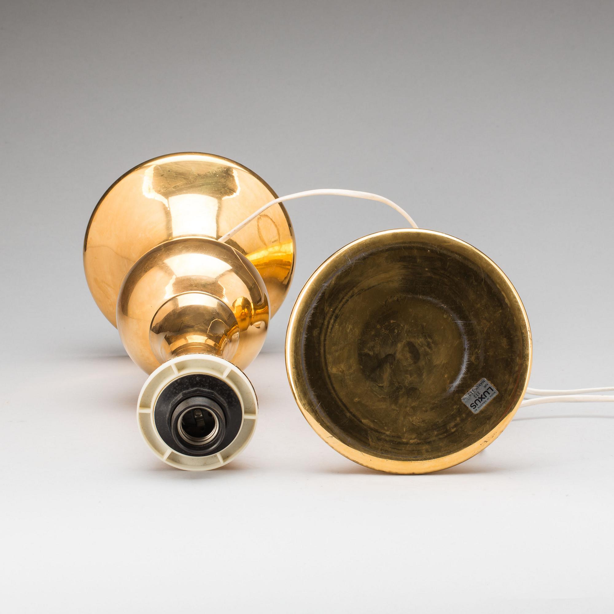 BORDSLAMPOR, ett par, Luxus, 1970-tal.