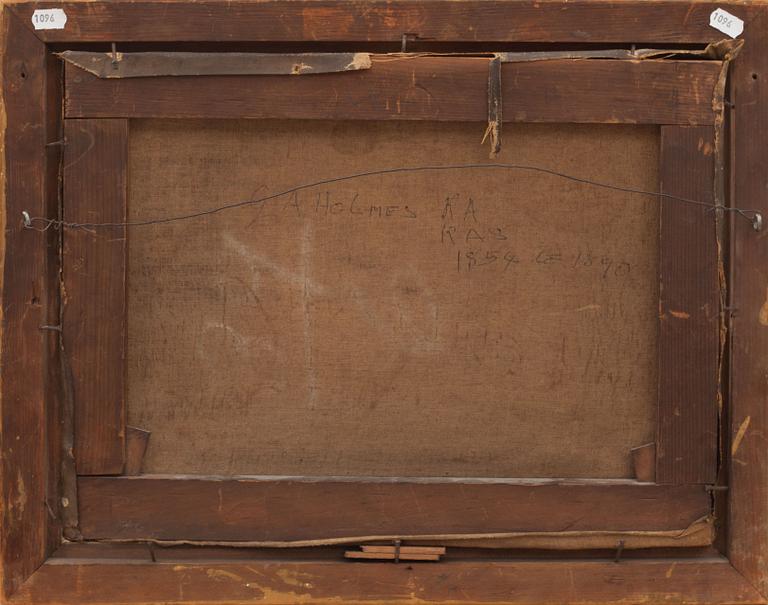 GEORGE AUGUST HOLMES, olja på duk, signerad.
