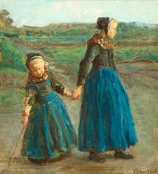 Viggo Johansen, Two girls.