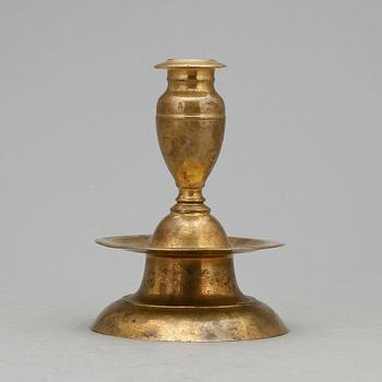LJUSSTAKE, mässing, barock, 1600/1700-tal.
