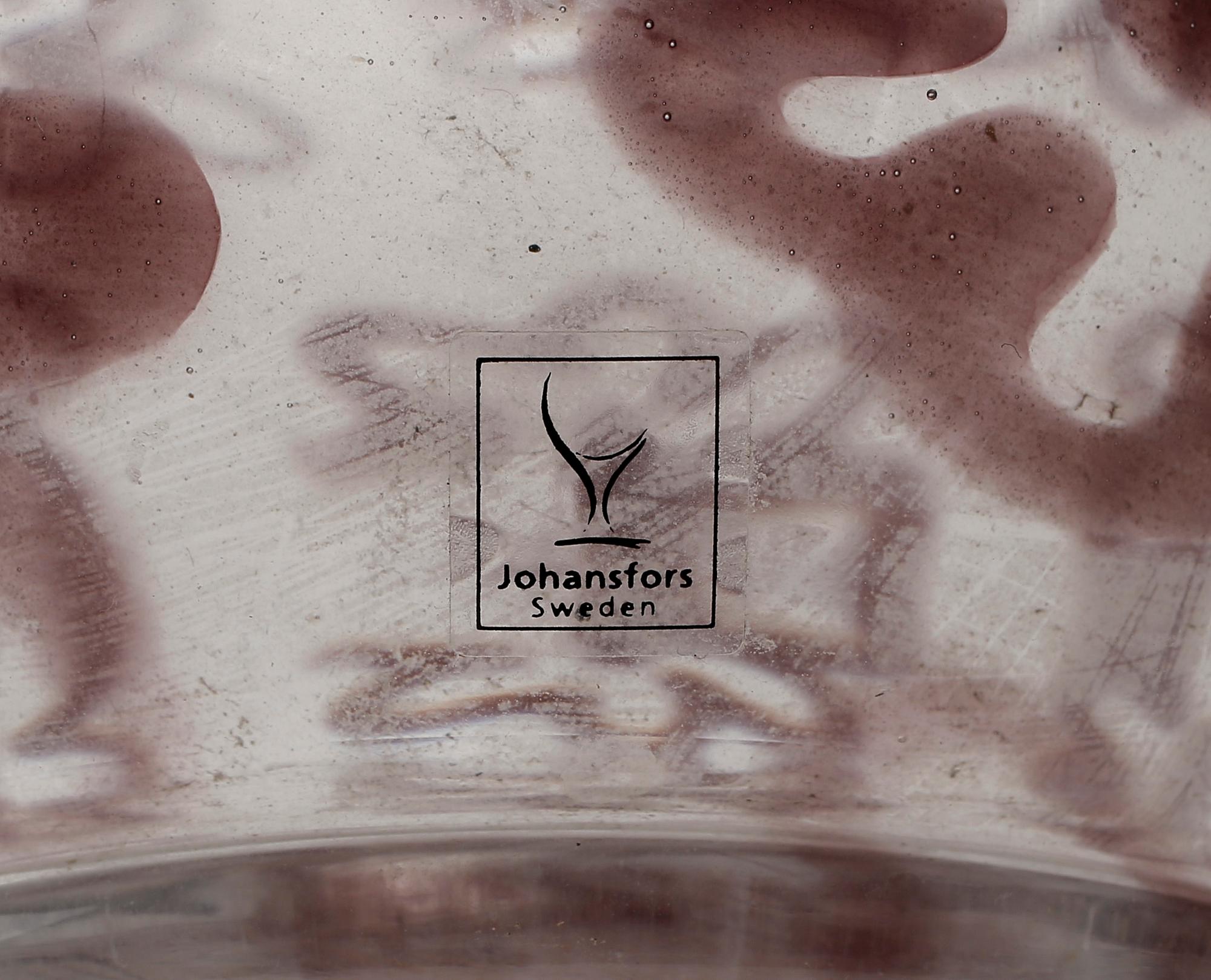 VAS, glas, Sofia Bergman. Signerad.