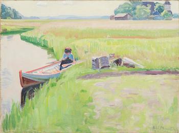 Ali Munsterhjelm, oil on canvas, signed.