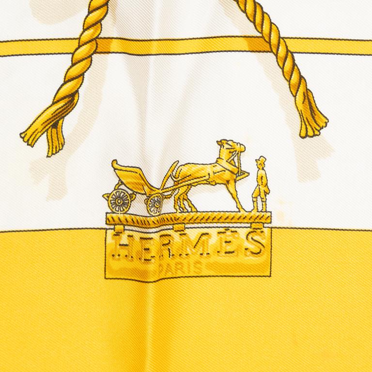 Hermès, a silk scarf 'Clips'.