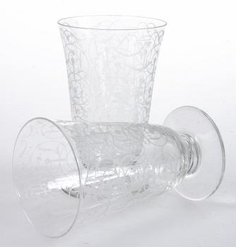 SELTERGLAS, 12 st, Baccarat, 1900-tal.