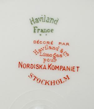 MATSERVIS, 134 delar, porslin, Haviland & Co, Limoges för NK, Stockholm.