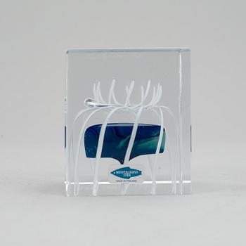 OIVA TOIKKA, an annual glass cube, Nuutajärvi, Finland 1990.