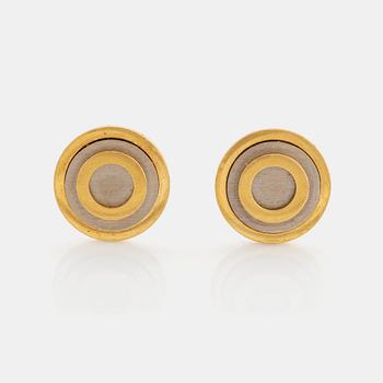 A pair of 18K gold cufflinks M Gérard.