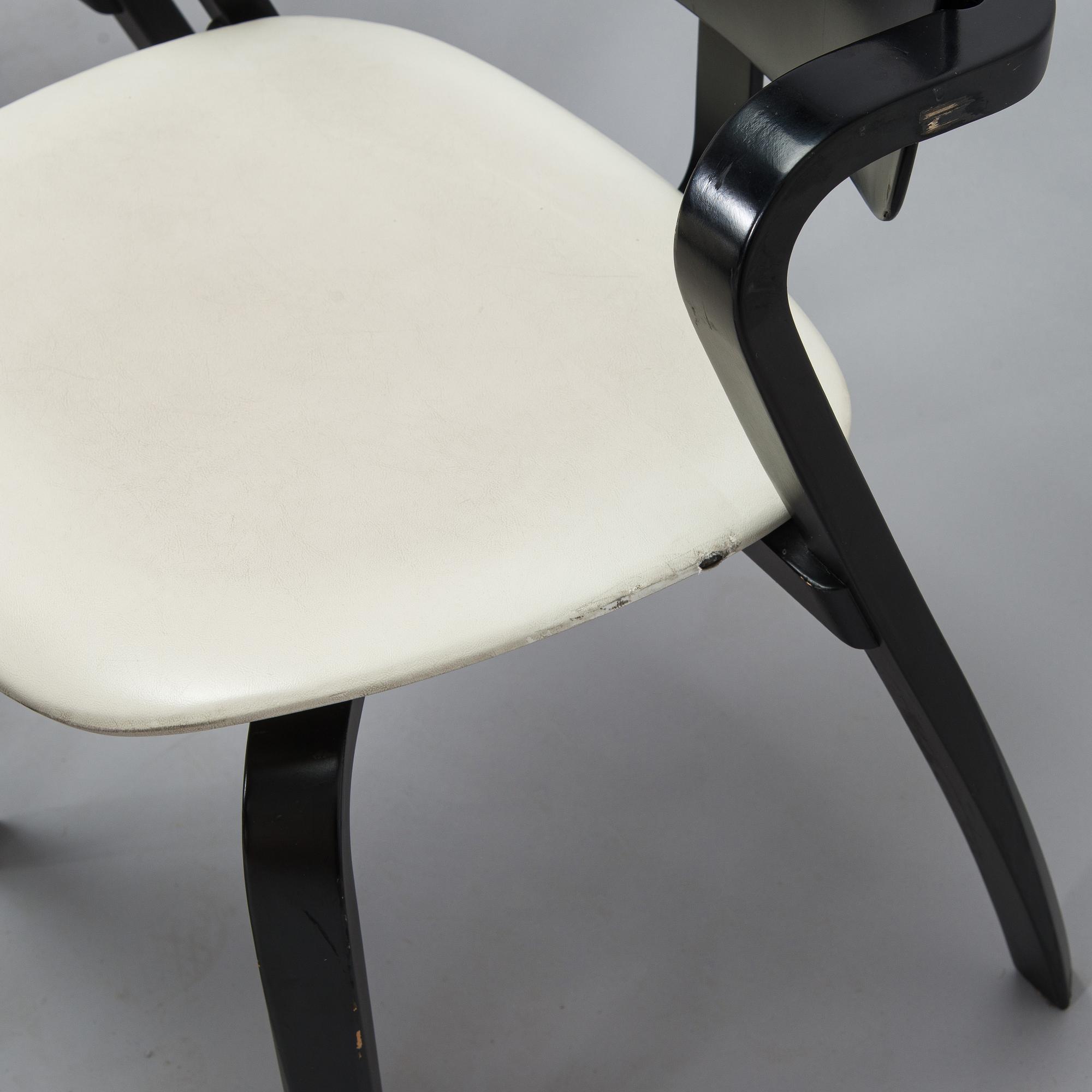 Ilmari Tapiovaara, nojatuoleja, 8 kpl, "Aslak", Asko 1960-luku.