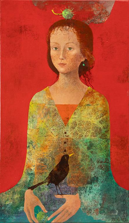 Dorina Mocan, Woman with Blackbird.