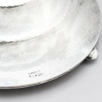 K. Anderson, bordslampa, Stockholm 1926, silver och svärtat trä.