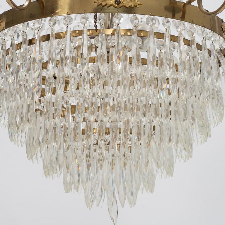 A Gustavian style chadelier, first halt fo the 20th Century.