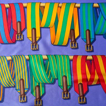 SCARF, "Carre Les Sangles", Hermès.