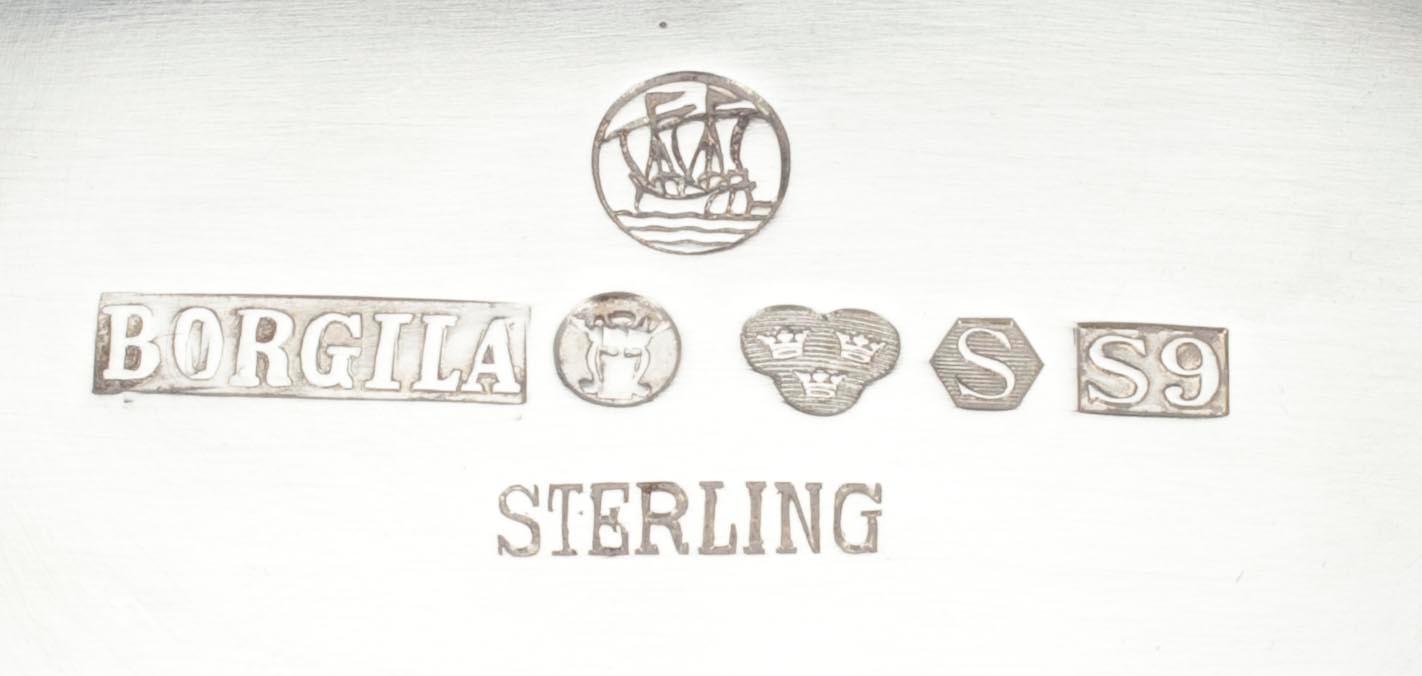 SKÅL, sterling silver, Ateljer Borgila, Stockholm 1968. Vikt 470 g.