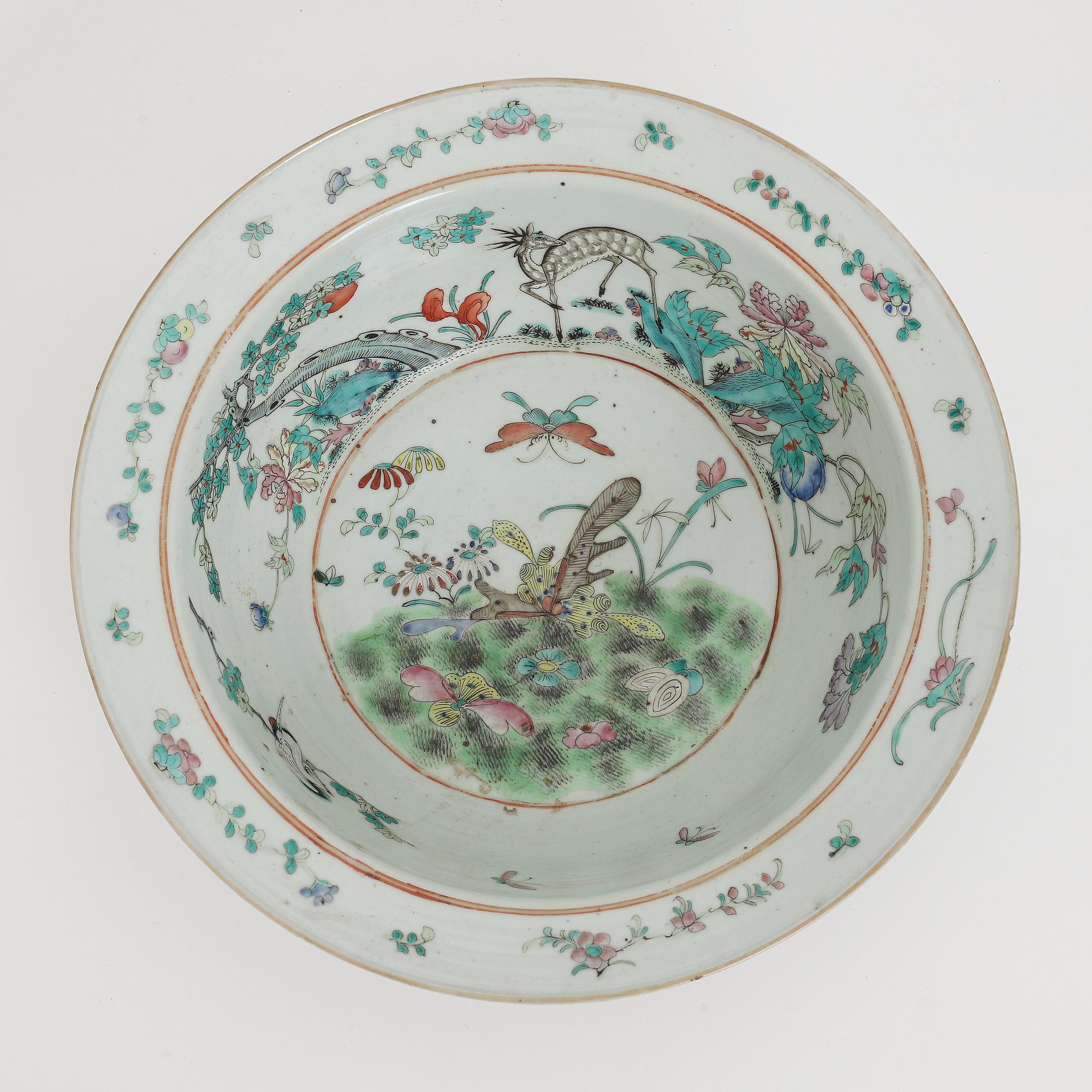 Handfat, porslin, Kina, Qingdynastin, 1800-tal.