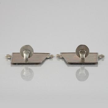 CG Hallberg, candle holders, a pair, Stockholm 1933.