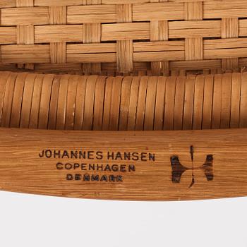 Hans J. Wegner, fåtöljer, ett par "Folding chairs", modell 512, Johannes Hansen, Danmark 1950-60-tal.